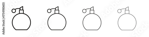 Perfume bottle icon. editable stroke icon for graphic project
