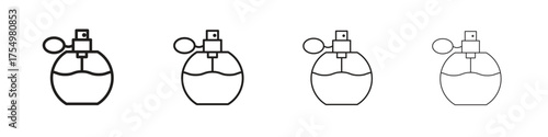Parfum icon. editable stroke icon for graphic project