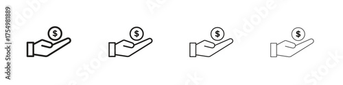 loan icon. editable stroke icon for graphic project