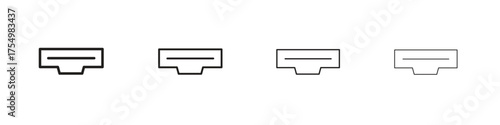 HDMI icon. editable stroke icon for graphic project