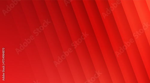 This vibrant image features a dynamic arrangement of diagonal red lines with subtle gradient variations, creating a visually appealing and modern abstract pattern with depth