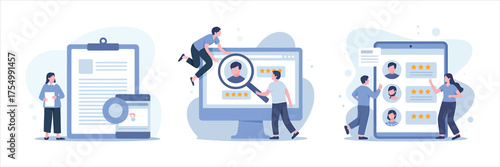 Vector art of online registration and sign up form concept user submit data on application form, account access vector illustration