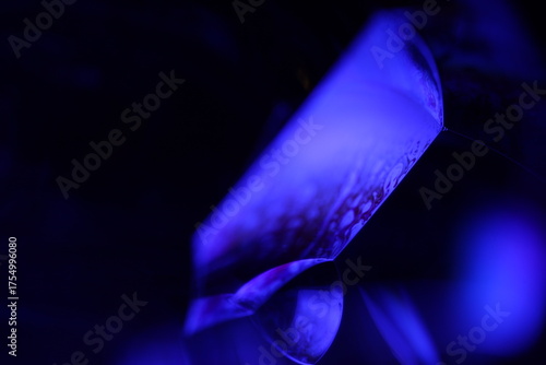 Purple fluid panels, fluid background, flat waves, smooth movement, dark copy space, purple surface