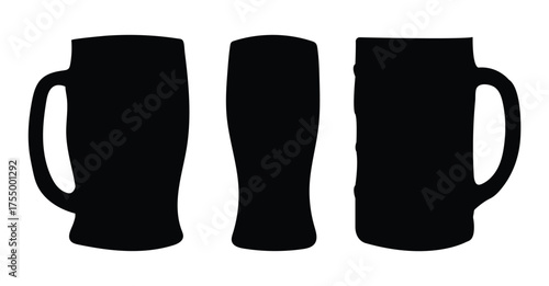 Black glass silhouettes sign collection