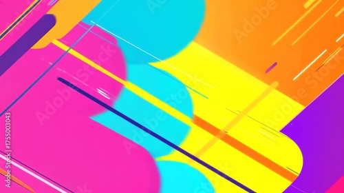 Dynamic and vibrant abstract background with colorful lines and dots. Perfect for digital, creative, and tech-related projects. Ideal for modern, energetic, and lively visuals.