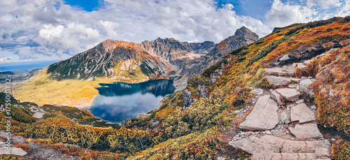 Fototapeta Naklejka Na Ścianę i Meble -  Czarny Staw Gasienicowy Pond in Tatra Mountains - Poland