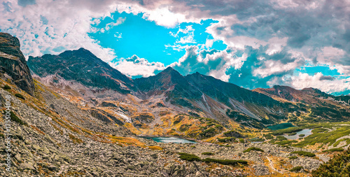 Fototapeta Naklejka Na Ścianę i Meble -  View at High Tatry Mountains - Poland