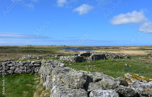 Stone Ruins Marking the Home of Flora MacDonald