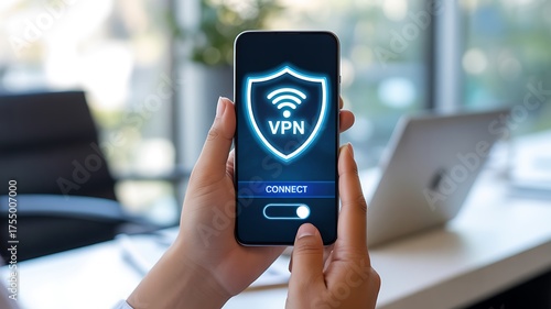 Connect to vpn on mobile phone for secure internet access and data privacy with vpn app connection