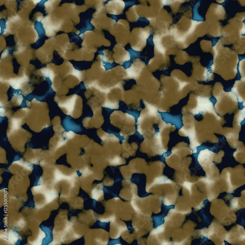 Watercolor Mottled Camouflage Textured Pattern