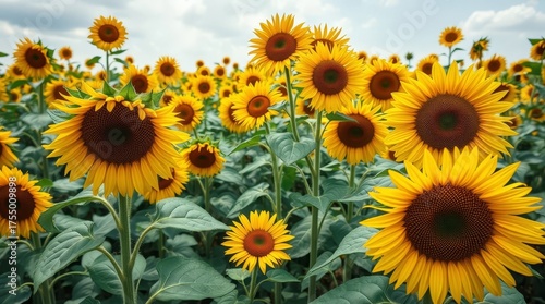 field of sunflowers