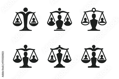 Legal Team Logos. Legal teams working on class action suits or civil litigation. Set Logo of Legal teams working on class action suits or civil litigation: