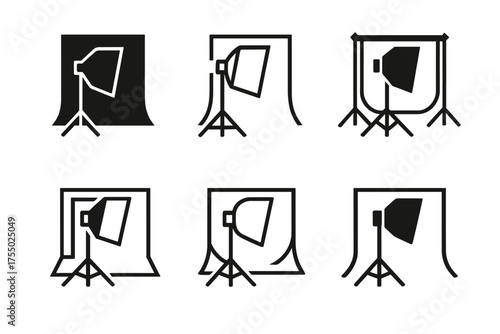 Corporate Logo Variations. Photography for corporate branding (headshots, teams). Set Logo of Photography for corporate branding (headshots, teams): studio