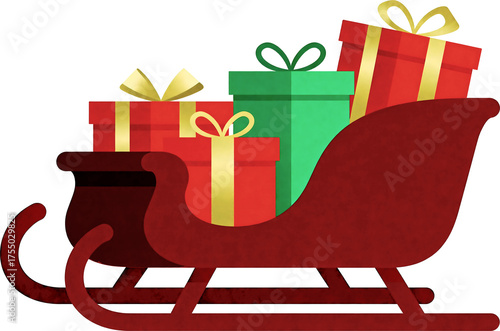 christmas sleigh gift boxes