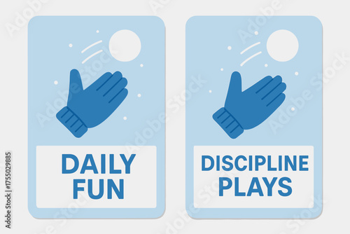 Winter Playfulness Banners. Snowball fight. Two vertical A6 banners with safe margins, centered composition, no elements touching edges, playful minimal style,