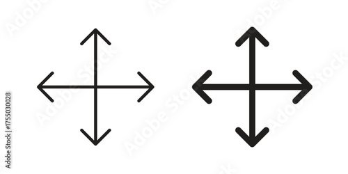 Fullscreen icon in Line and Silhouette Icon Set. Isolated Vector Illustration.