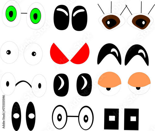 Cartoon Eyes Character Design Kit