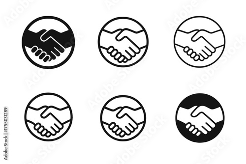 Virtual Connection Logos. A professional conducting a video conference with international clients. Set Logo of A professional conducting a video conference
