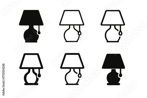 Innovative Bedside Lamp Logos. Turning on a bedside lamp. Set Logo of Turning on a bedside lamp: pull chain mid-pull. harmonious logo variations of the same