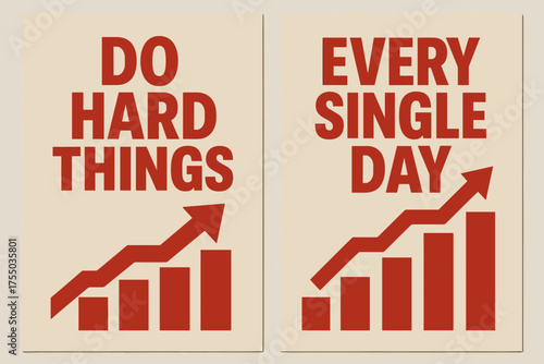 Resilience Banners Design. Resilience. Two vertical A6 banners with safe margins, centered composition, no elements touching edges, brutalist style, red and
