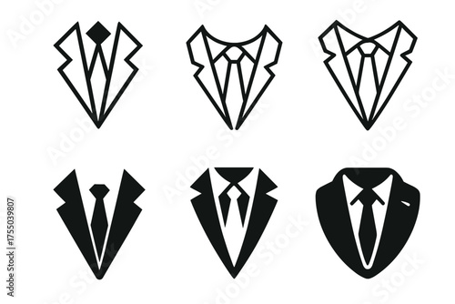 Stylish Street Logo Grid. People walking on a city street dressed in stylish outfits. Set Logo of People walking on a city street dressed in stylish outfits: