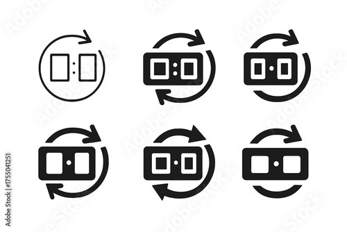 Digital Clock Logos. Resetting a digital clock. Set Logo of Resetting a digital clock: blinking colon display. harmonious logo variations of the same
