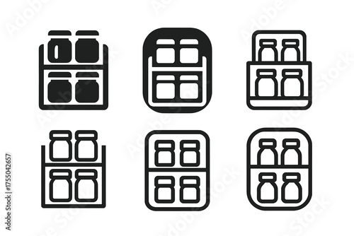 Logo Design Cooking Class. A group of people participating in a cooking class, learning new skills. Set Logo of A group of people participating in a cooking