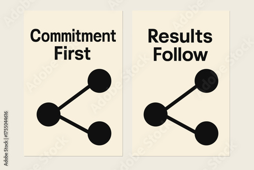 Bauhaus Wisdom Banners. Wisdom. Two vertical A6 banners with safe margins, centered composition, no elements touching edges, bauhaus style, black and cream,