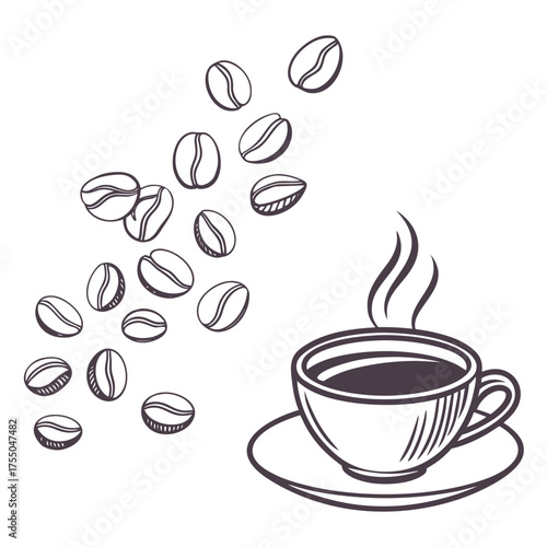 Vector art of coffee