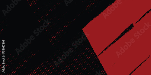 Halftone dots red and blue color pattern gradient grunge texture background. eps 10