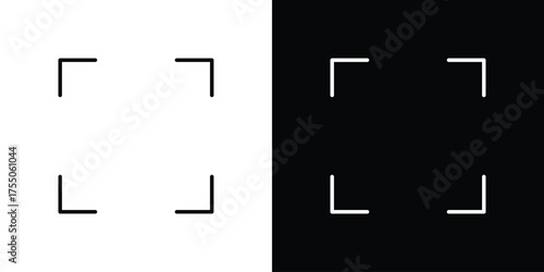 Full size icon in stroke versions. Graphic elements for web