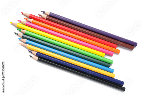Set of colorful pencils on ...
