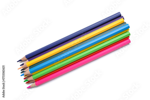 Set of colorful pencils on ...