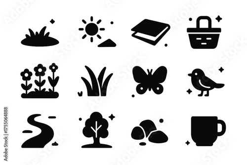Outdoor Icons. Lady of Battle Fury. Set lettering. harmonious lettering variations of the same emblematic concept (Stencil-inspired urban lettering, Whimsical