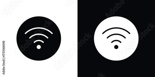 Wifi icon. filled flat sign concept and web design