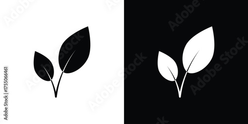 Vegan icon. filled flat sign concept and web design