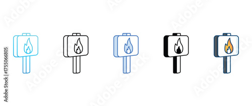 Protest icon set multiple style collection