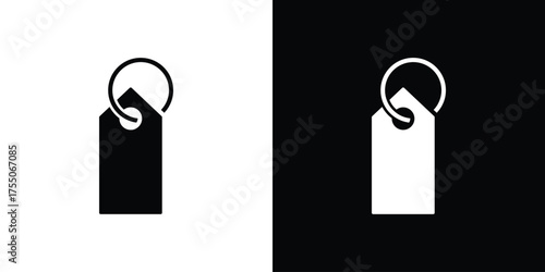 Tag icon. filled flat sign concept and web design