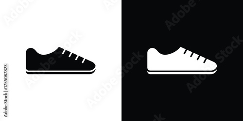 Shoes icon. filled flat sign concept and web design