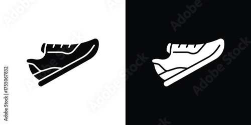 Shoes icon. filled flat sign concept and web design