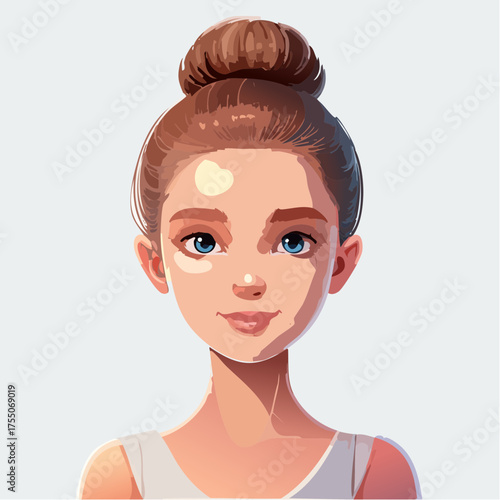 Teenage Tänzer mit Dutt