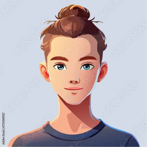 Teenage Tänzer mit Dutt