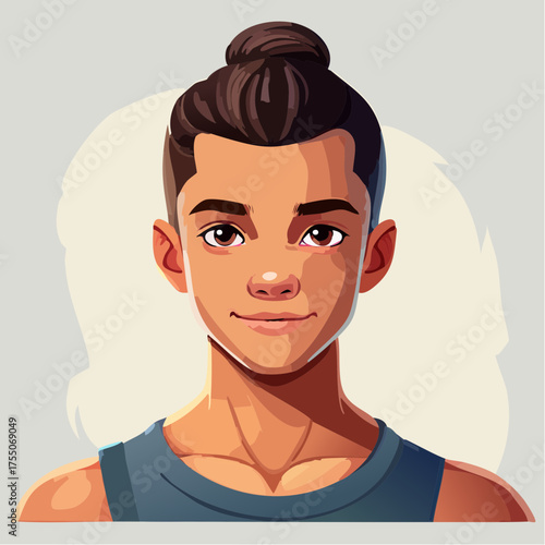 Teenage Tänzer mit Dutt