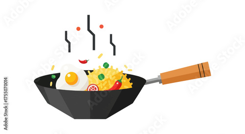 Cute green cartoon baby dragon character standing and smiling happily.