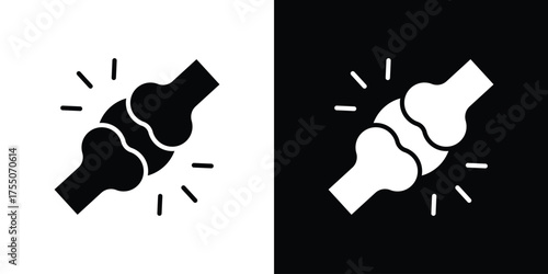 Joint icon. filled flat sign concept and web design