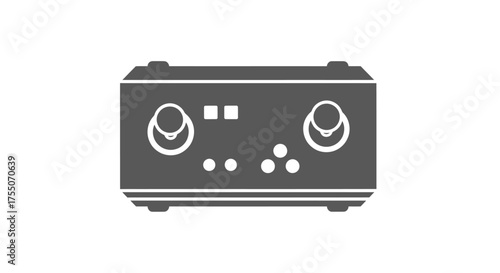 Simple Wooden Rectangular Table with Four Legs.