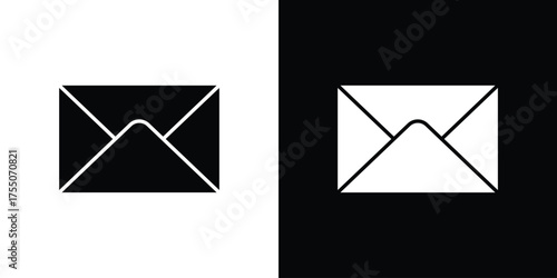 Inbox icon. filled flat sign concept and web design