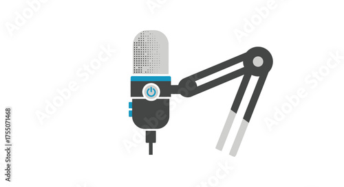 Line Art Illustration of Heavy Bulldozer with Tracks and Ripper.