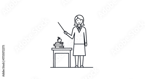 Charming Two-Story Suburban House with Landscaped Yard and Fence.