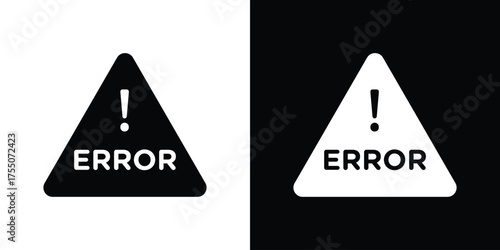 Error icon. filled flat sign concept and web design